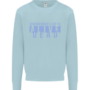 Schrodingers Cat Dead Alive Mens Sweatshirt Jumper Light Blue