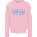 Schrodingers Cat Dead Alive Mens Sweatshirt Jumper Light Pink
