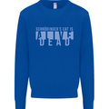 Schrodingers Cat Dead Alive Mens Sweatshirt Jumper Royal Blue