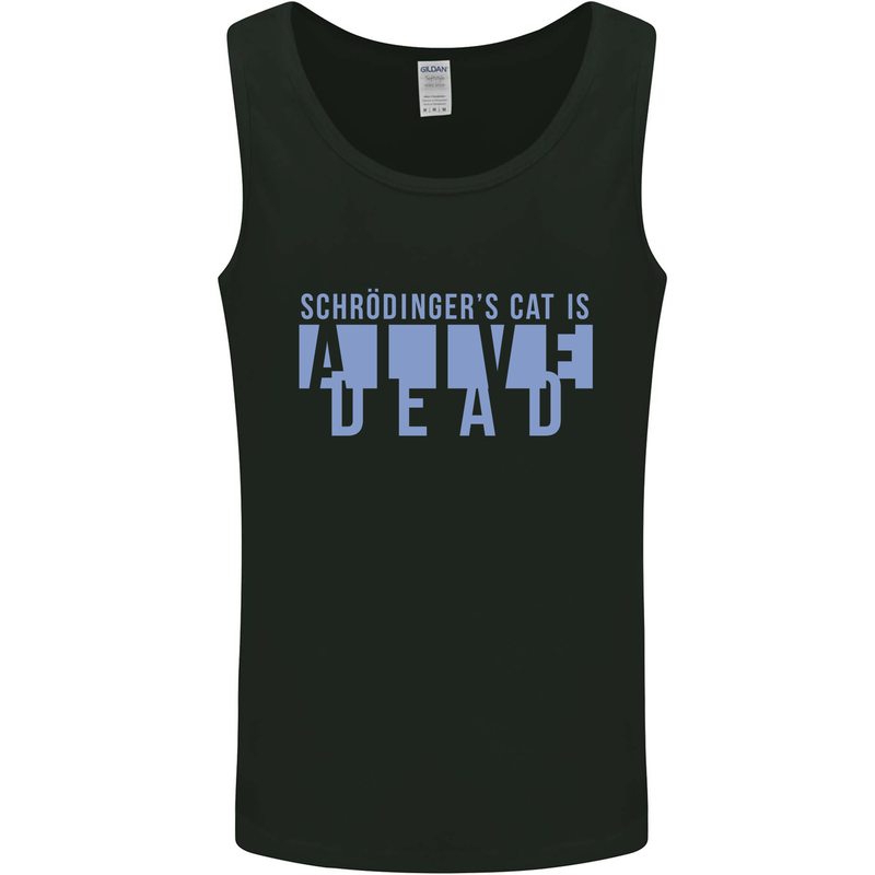 Schrodingers Cat Dead Alive Mens Vest Tank Top Black