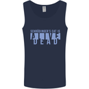 Schrodingers Cat Dead Alive Mens Vest Tank Top Navy Blue