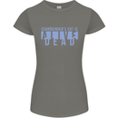 Schrodingers Cat Dead Alive Womens Petite Cut T-Shirt Charcoal