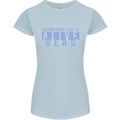 Schrodingers Cat Dead Alive Womens Petite Cut T-Shirt Light Blue