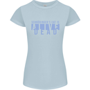 Schrodingers Cat Dead Alive Womens Petite Cut T-Shirt Light Blue
