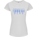 Schrodingers Cat Dead Alive Womens Petite Cut T-Shirt White