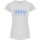Schrodingers Cat Dead Alive Womens Petite Cut T-Shirt White