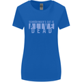 Schrodingers Cat Dead Alive Womens Wider Cut T-Shirt Royal Blue