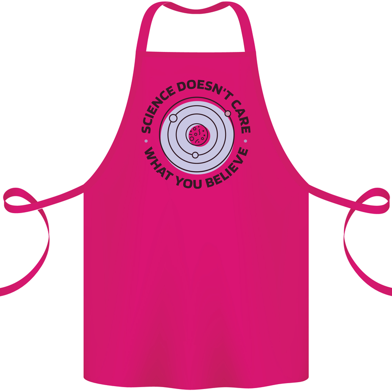 Science Doesnt Care Atheism Atheist Funny Cotton Apron 100% Organic Pink