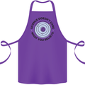 Science Doesnt Care Atheism Atheist Funny Cotton Apron 100% Organic Purple