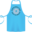 Science Doesnt Care Atheism Atheist Funny Cotton Apron 100% Organic Turquoise