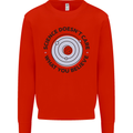 Science Doesnt Care Atheism Atheist Funny Kids Sweatshirt Jumper Bright Red