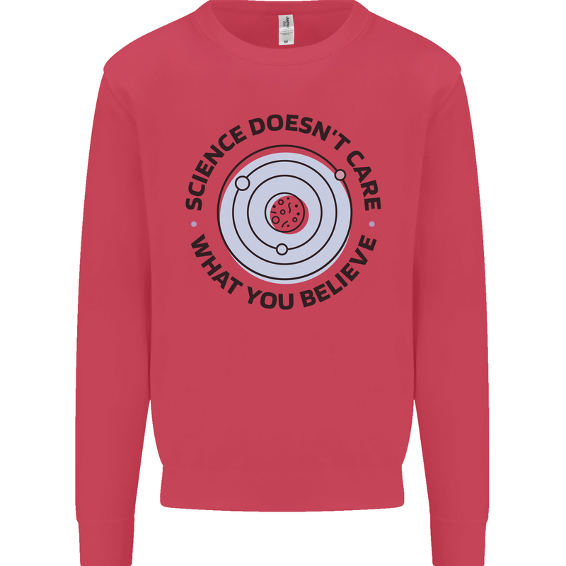 Science Doesnt Care Atheism Atheist Funny Kids Sweatshirt Jumper Heliconia