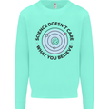 Science Doesnt Care Atheism Atheist Funny Kids Sweatshirt Jumper Peppermint