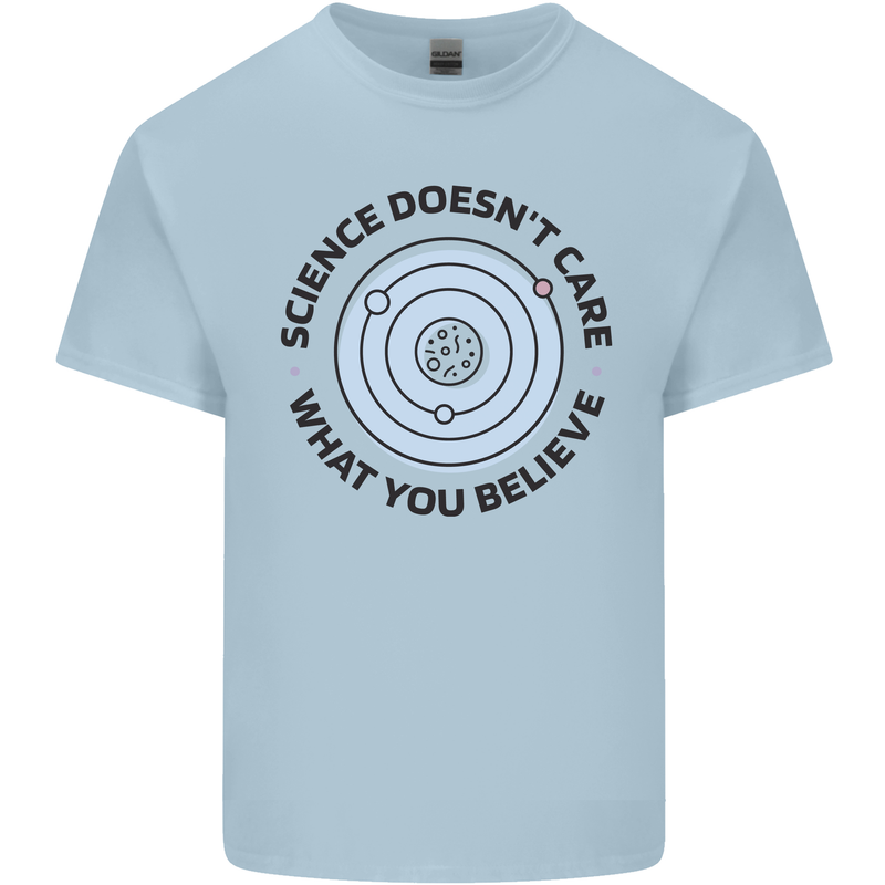 Science Doesnt Care Atheism Atheist Funny Kids T-Shirt Childrens Light Blue