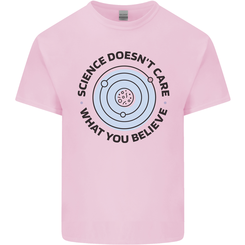Science Doesnt Care Atheism Atheist Funny Kids T-Shirt Childrens Light Pink