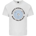 Science Doesnt Care Atheism Atheist Funny Kids T-Shirt Childrens White