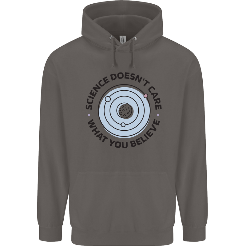 Science Doesnt Care Atheism Atheist Funny Mens 80% Cotton Hoodie Charcoal