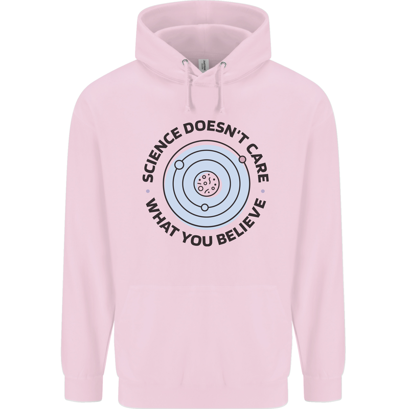 Science Doesnt Care Atheism Atheist Funny Mens 80% Cotton Hoodie Light Pink