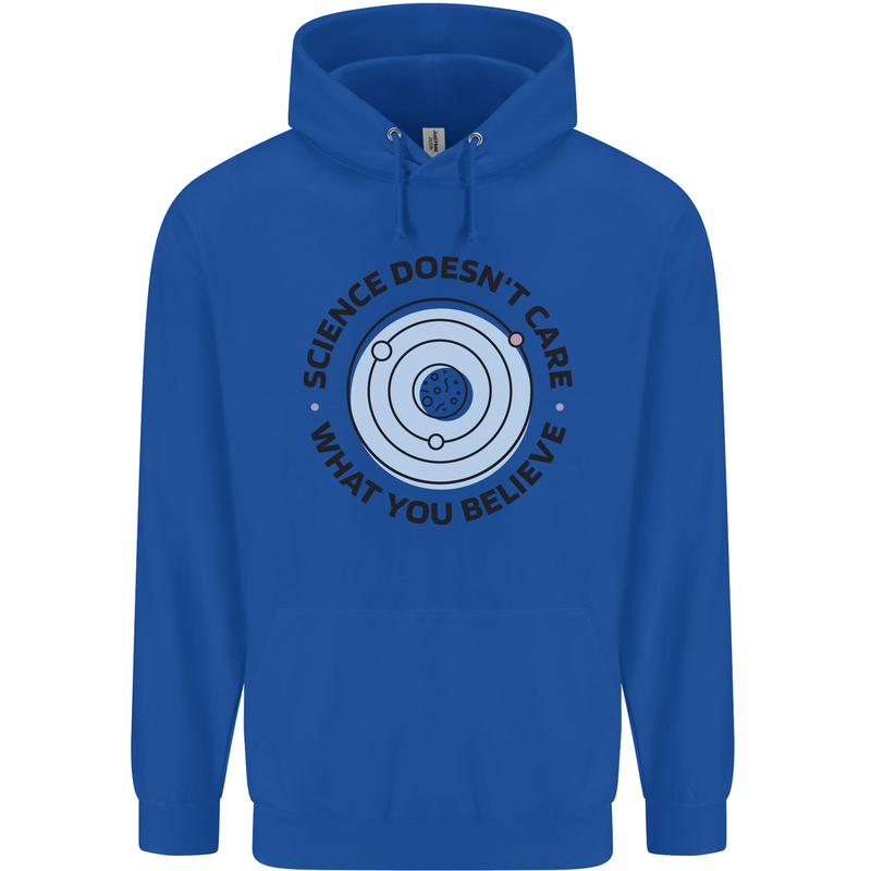 Science Doesnt Care Atheism Atheist Funny Mens 80% Cotton Hoodie Royal Blue