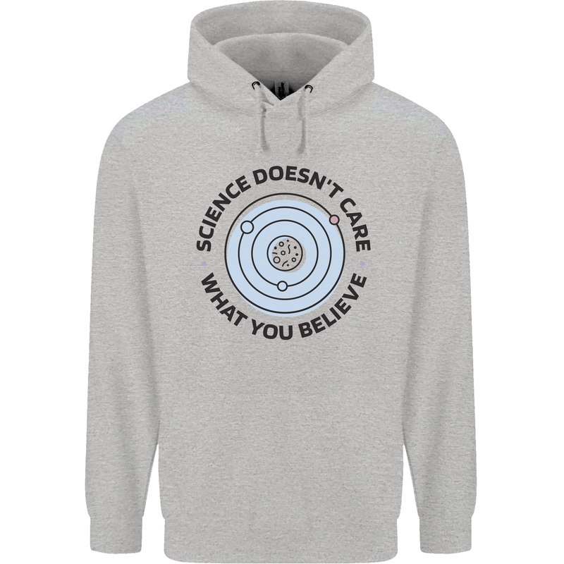 Science Doesnt Care Atheism Atheist Funny Mens 80% Cotton Hoodie Sports Grey