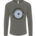 Science Doesnt Care Atheism Atheist Funny Mens Long Sleeve T-Shirt Charcoal