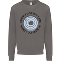 Science Doesnt Care Atheism Atheist Funny Mens Sweatshirt Jumper Charcoal