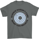 Science Doesnt Care Atheism Atheist Funny Mens T-Shirt 100% Cotton Charcoal
