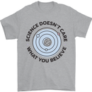 Science Doesnt Care Atheism Atheist Funny Mens T-Shirt 100% Cotton Sports Grey
