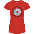 Science Doesnt Care Atheism Atheist Funny Womens Petite Cut T-Shirt Red