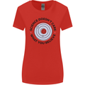 Science Doesnt Care Atheism Atheist Funny Womens Wider Cut T-Shirt Red