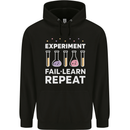 Science Experiment Fail Repeat Chemistry Geek Childrens Kids Hoodie Black