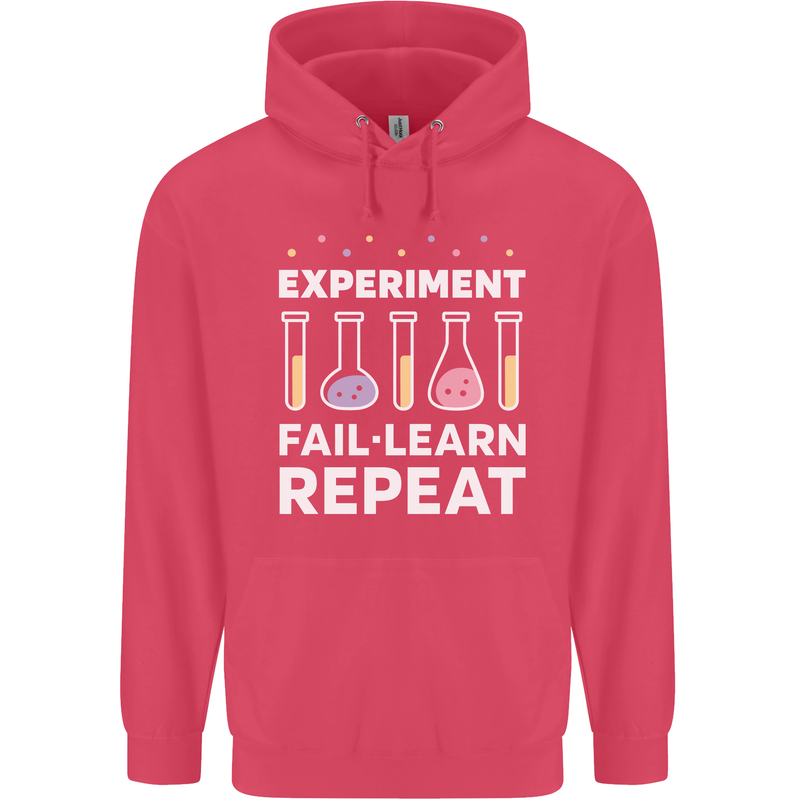 Science Experiment Fail Repeat Chemistry Geek Childrens Kids Hoodie Heliconia