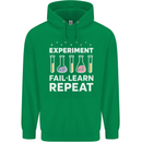 Science Experiment Fail Repeat Chemistry Geek Childrens Kids Hoodie Irish Green