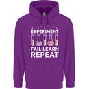 Science Experiment Fail Repeat Chemistry Geek Childrens Kids Hoodie Purple