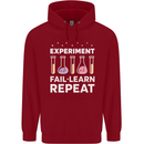 Science Experiment Fail Repeat Chemistry Geek Childrens Kids Hoodie Red