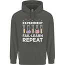 Science Experiment Fail Repeat Chemistry Geek Childrens Kids Hoodie Storm Grey