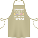 Science Experiment Fail Repeat Chemistry Geek Cotton Apron 100% Organic Khaki