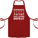 Science Experiment Fail Repeat Chemistry Geek Cotton Apron 100% Organic Maroon