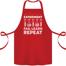Science Experiment Fail Repeat Chemistry Geek Cotton Apron 100% Organic Red