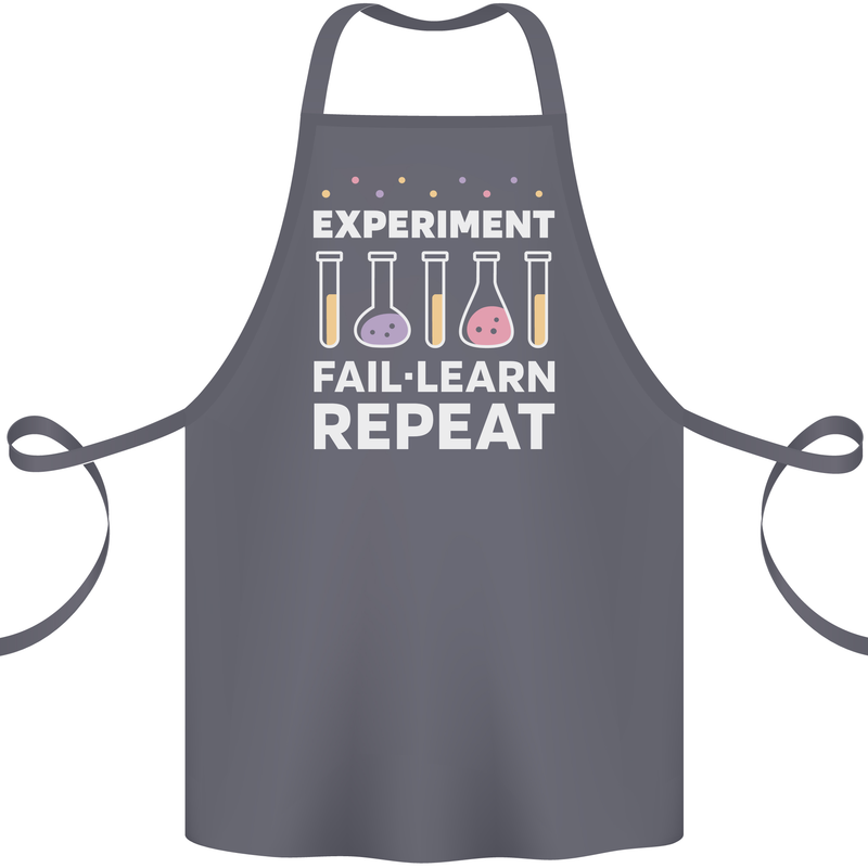 Science Experiment Fail Repeat Chemistry Geek Cotton Apron 100% Organic Steel