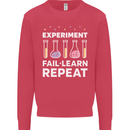 Science Experiment Fail Repeat Chemistry Geek Kids Sweatshirt Jumper Heliconia