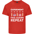 Science Experiment Fail Repeat Chemistry Geek Kids T-Shirt Childrens Red