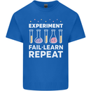 Science Experiment Fail Repeat Chemistry Geek Kids T-Shirt Childrens Royal Blue