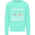 Science Experiment Fail Repeat Chemistry Geek Mens Sweatshirt Jumper Peppermint