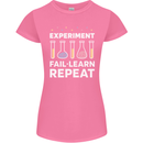 Science Experiment Fail Repeat Chemistry Geek Womens Petite Cut T-Shirt Azalea