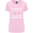 Science Experiment Fail Repeat Chemistry Geek Womens Wider Cut T-Shirt Light Pink