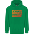 Science Like Magic but Real Physics Geek Childrens Kids Hoodie Irish Green