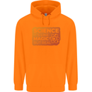 Science Like Magic but Real Physics Geek Childrens Kids Hoodie Orange