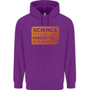 Science Like Magic but Real Physics Geek Childrens Kids Hoodie Purple