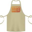 Science Like Magic but Real Physics Geek Cotton Apron 100% Organic Khaki
